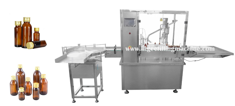 2 Higee syrup filling capping machine line