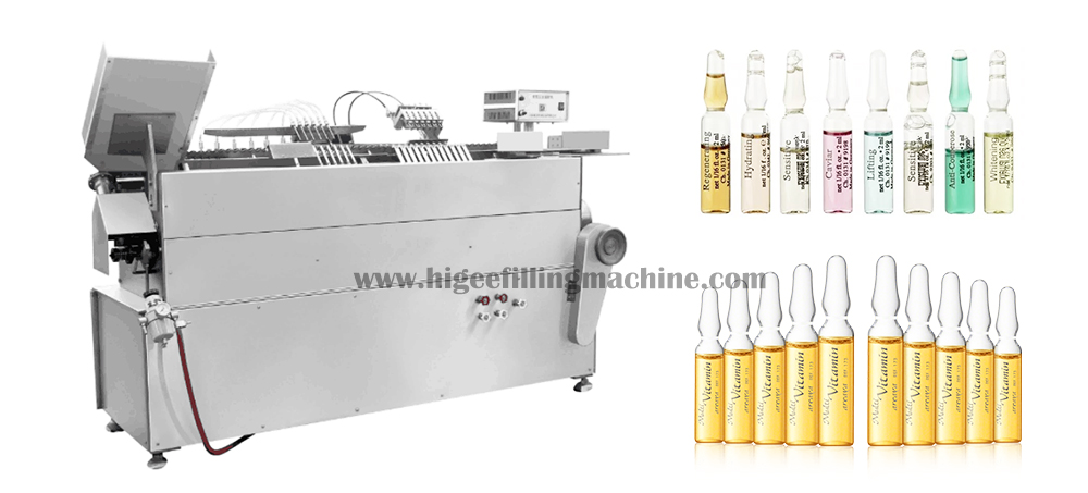 2 horizontal filling machine for ampoules