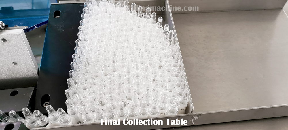 7 final collection table of ampoule labeler