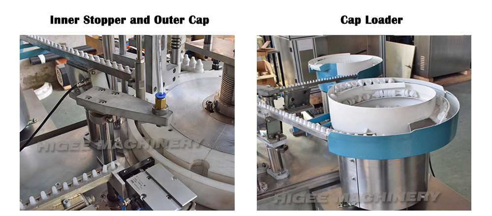 Inner stopper and Outer cap capping and cap loader
